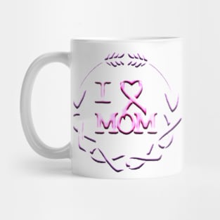 I love mom , girl cancer Mug